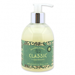 Liquid sheep milk soap 250ml in a dispenser, "Handmade Paper" Classic 