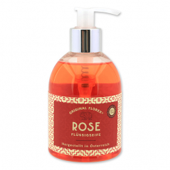 Liquid sheep milk soap 250ml in a dispenser, "Handmade Paper" Rose 