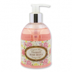 Flüssigseife mit Schafmilch 250ml im Spender "Vintage-Motiv 192", Rose Diana 