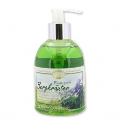 Liquid sheep milk soap 250ml in a dispenser modern, Mountain herbs 