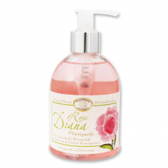 Liquid sheep milk soap 250ml in a dispenser classic, Rose 