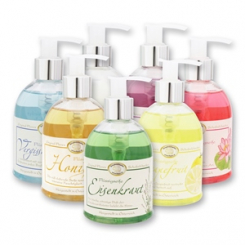 Liquid sheep milk soap 250ml in a dispenser classic, sorted 