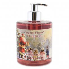 Flüssigseife Schafmilch 500ml im Spender "Weihnachtszauber-Motiv 15", Winterzauber 