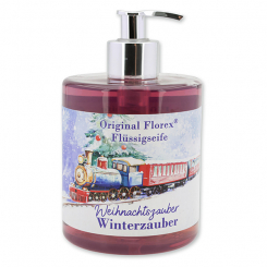 Flüssigseife Schafmilch 500ml im Spender "Weihnachtszauber-Motiv 28", Winterzauber 