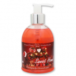 Liquid sheep milk soap 250ml in a dispenser "Sweet Home", Pomegranate 