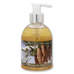 Liquid sheep milk soap 250ml in a dispenser "Stille Zeit", Swiss Pine 