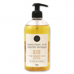 Echte flüssige Pflanzenölseife mit Schafmilch 500ml, Olive 