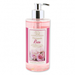 Liquid sheep milk soap 400ml in a dispenser, Rose 