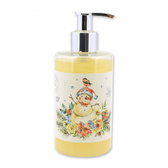 Liquid sheep milk soap 250ml in a dispenser "Colorful Holidays motif 5", Christmas rose 