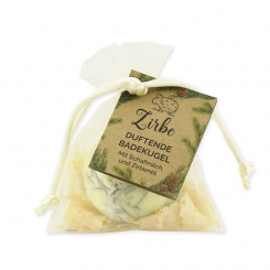 Bath butter bomb with sheep milk 50g in bag "feel-good time", Swiss pine 