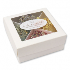 Badebutter-Kugel mit Schafmilch in einer Schachtel, 4er Set 