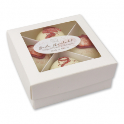 Bath butter bomb with sheep milk 50g in a box, Set of 4 