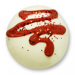 Badebutter-Kugel mit Schafmilch 50g, Twist/Rose 