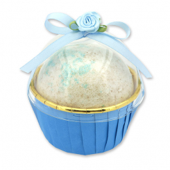 Badekugel mit Schafmilch 125g im Förmchen dekoriert, Frischeerlebnis 