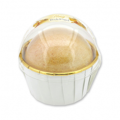 Badekugel mit Schafmilch 125g im Förmchen modern, Honig 