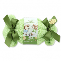 Bath bomb with sheep milk 125g in a washcloth "Fußball Star", Magic land 