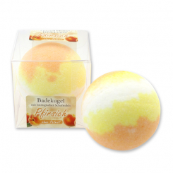 Bath bomb with sheep milk 125g in a box, Peach 