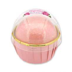 Badekugel mit Schafmilch 125g im Förmchen modern, Pfingstrose 