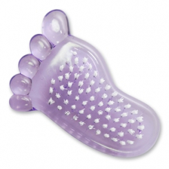 Nagelbürste in Fußform, lila 
