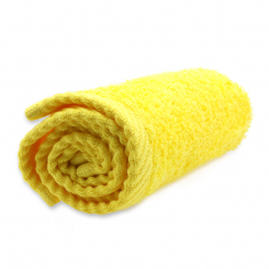 Face towel 30x30cm, yellow 