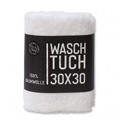 Hand towel 30x30cm "Black Edition", white 