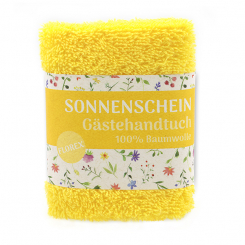 Hand towel 30x30cm "Sonnenschein", yellow 