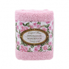 Towel 30x30cm "Vintage motif 193", light pink 