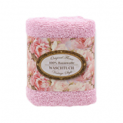 Towel 30x30cm "Vintage motif 196", light pink 