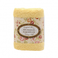 Towel 30x30cm "Vintage motif 20", light orange 