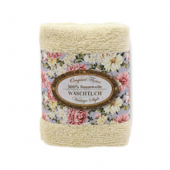 Towel 30x30cm "Vintage motif 203", cream 