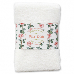 Gästehandtuch 30x50cm "Für Dich", weiß 