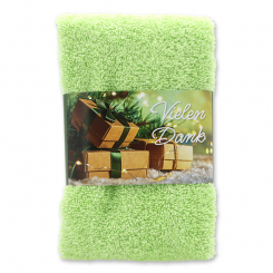 Guest towel 30x50cm "Vielen Dank", green 