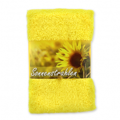 Gästehandtuch 30x50cm "Sonnenstrahlen", gelb 