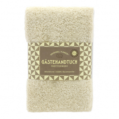 Guest towel 30x50cm, "Handmade Paper" creme 