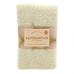Guest towel 30x50cm, "Handmade Paper" creme 