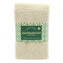 Gästehandtuch 30x50cm, "Handmade Paper" creme 