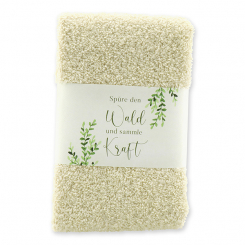 Guest towel 30x50cm "Spüre den Wald und sammle Kraft", creme 