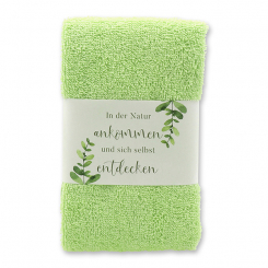 Guest towel 30x50cm "In der Natur...", green 