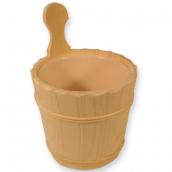 Saunabottich mit Kunststoffeinsatz 
Ø25x24cm 