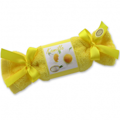 Schafmilchseifen Waschzuckerl mit Mascherl eckig 100g, Kamille 