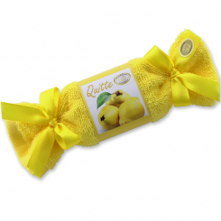 Schafmilchseifen Waschzuckerl mit Mascherl eckig 100g, Quitte 