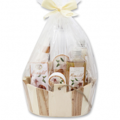 Wooden basket set 8 pieces, Almond 