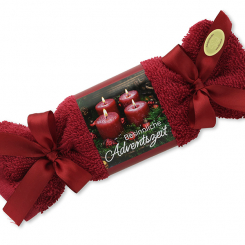 Sheep milk soap 100g in a washcloth "Besinnliche Adventszeit", Winter magic 