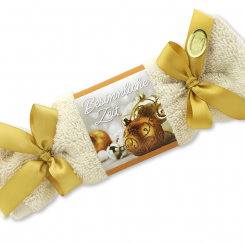 Sheep milk soap 100g in a washcloth "Besinnliche Zeit", Swiss pine 