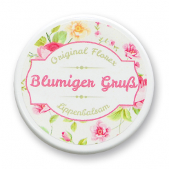 Lip balm 10ml "Blumiger Gruß", Peony 