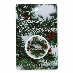 Lippenbalsam 10ml mit Karterl "Schöner Wintertraum", Eisenkraut 