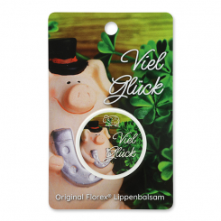 Lip balm 10ml with a card "Viel Glück", Verbena 