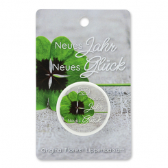 Lippenbalsam 10ml mit Karterl "Neues Jahr Neues Glück", Eisenkraut 