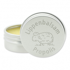 Lippenbalsam in einer Alu-Dose mit Lasergravur 15ml, Propolis 