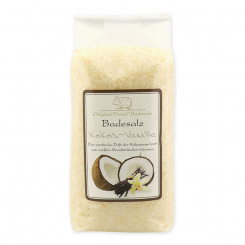 Bath salt 1kg in a cellophane bag, Coconut-Vanilla 